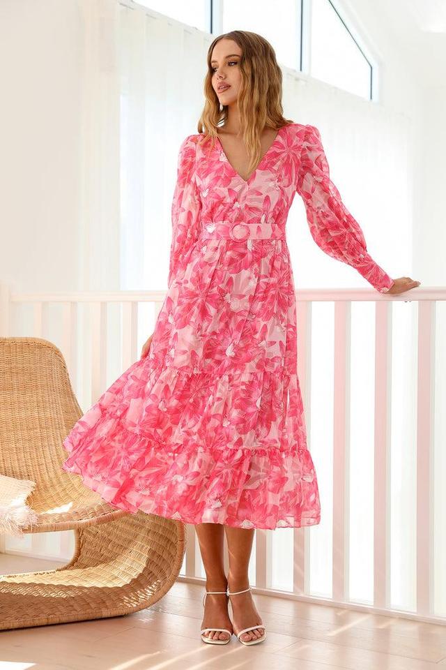 Into Heaven Maxi Dress Pink Product Image