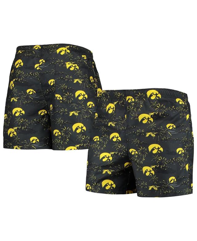 Mens FOCO Iowa Hawkeyes Island Palm Swim Trunks Product Image