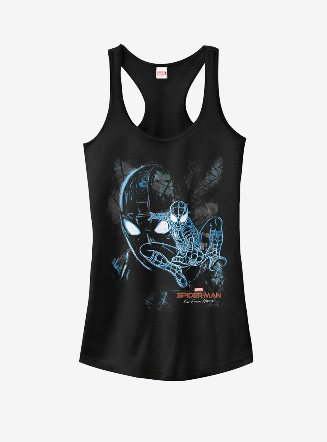 Marvel Spider-Man Far From Home Spider Dark Girls Tank Product Image