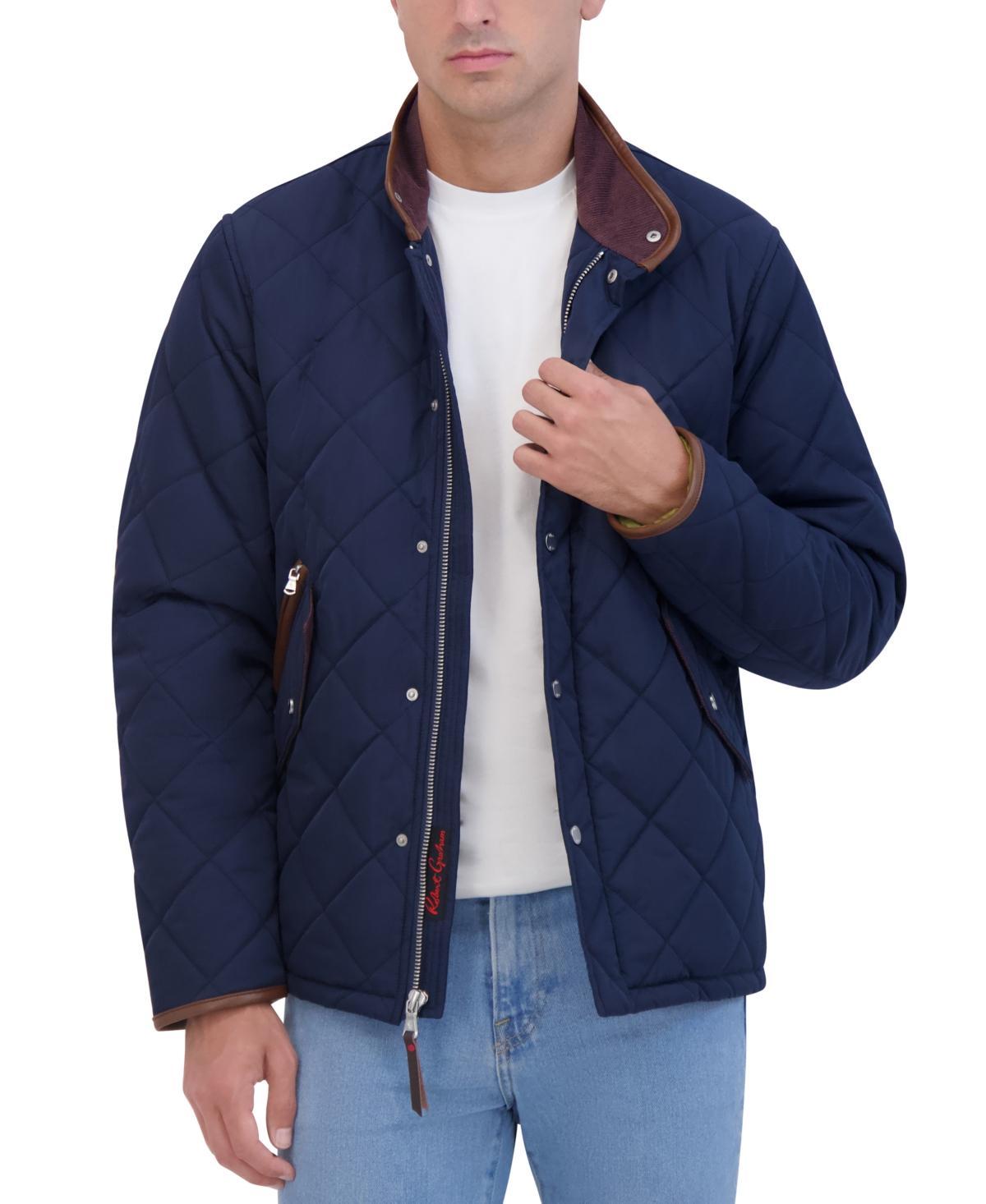 Robert Graham Mens Quilted Stand Collar Field Jacket Product Image