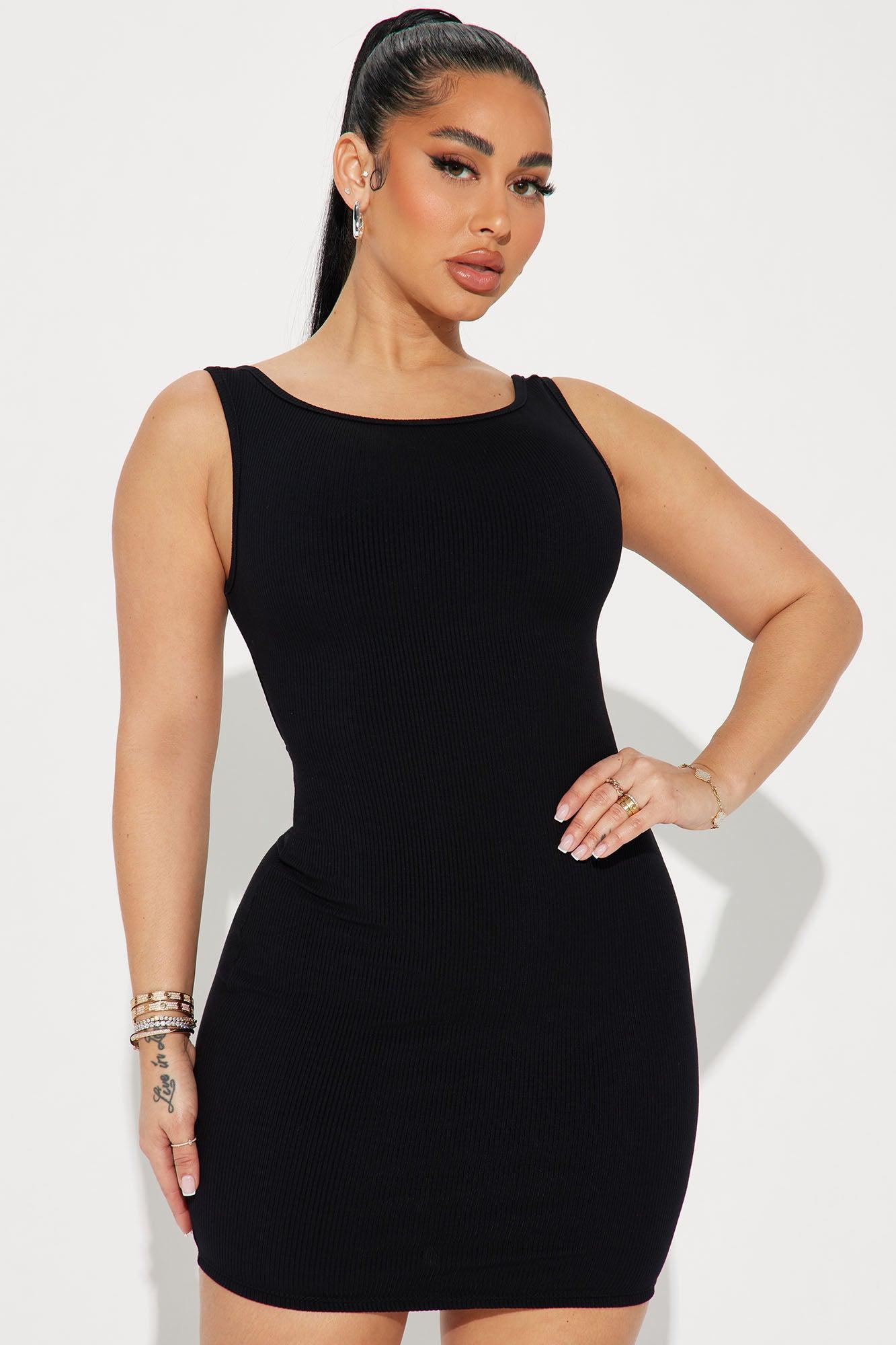 Larissa Snatched Mini Dress - Black Product Image