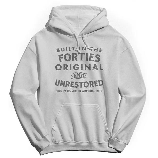 Mens Built in The Forties Graphic Hoodie Product Image