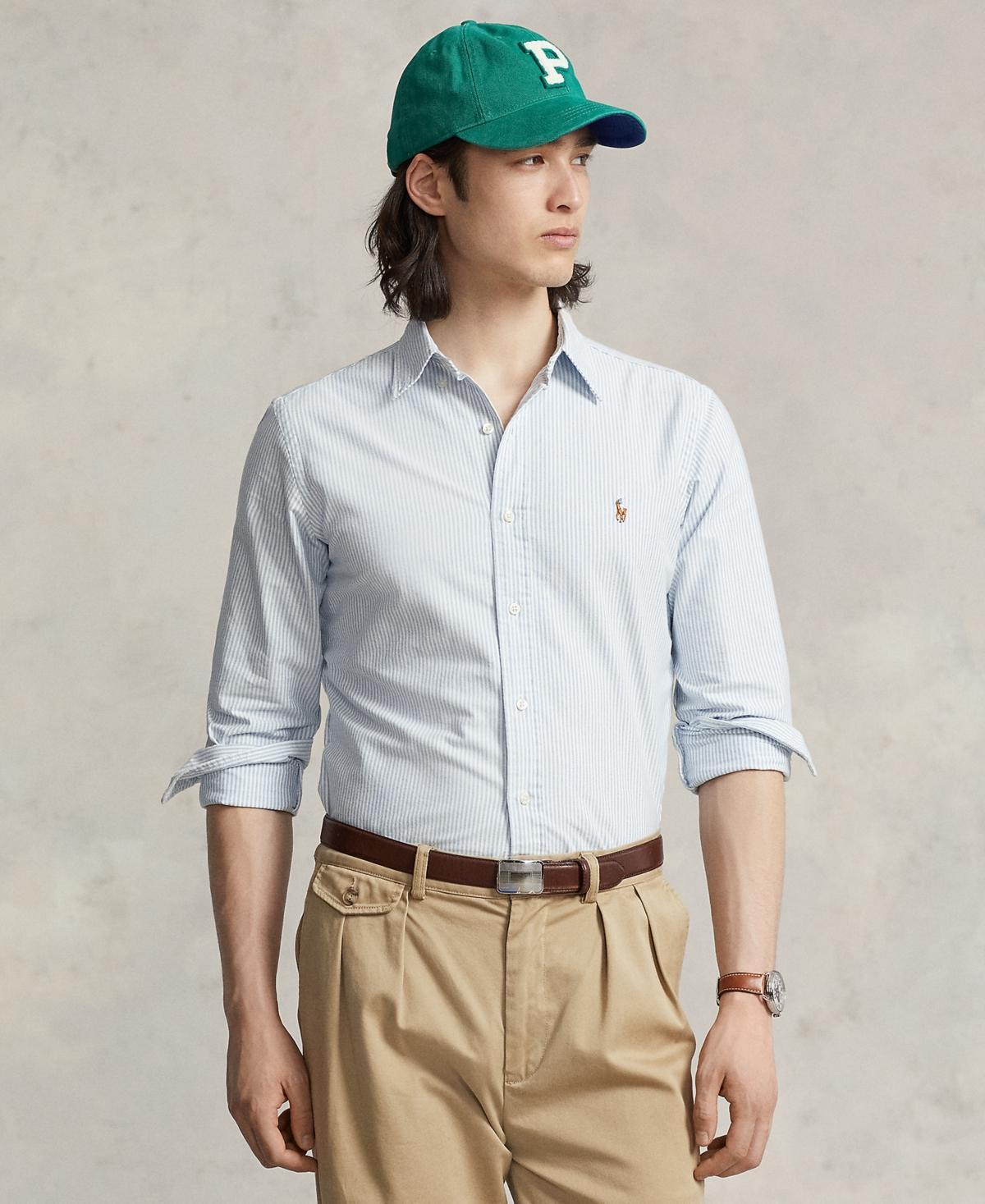 Polo Ralph Lauren Classic Fit Long Sleeve Cotton Oxford Button Down Shirt Product Image