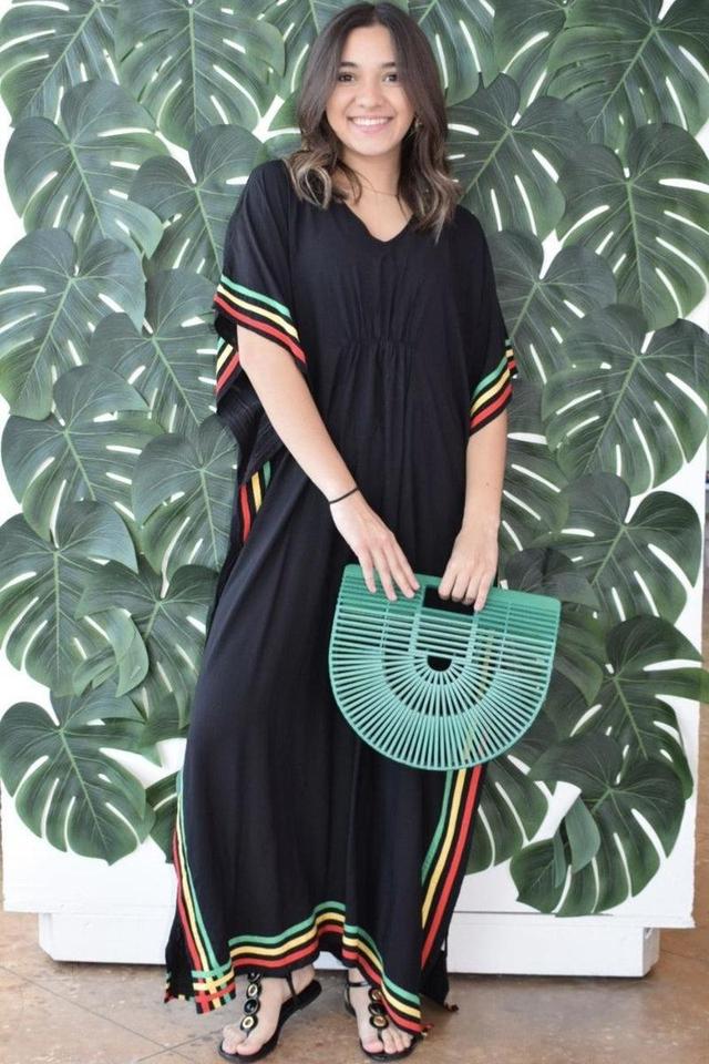 Black Kaftan Maxi Dress Product Image