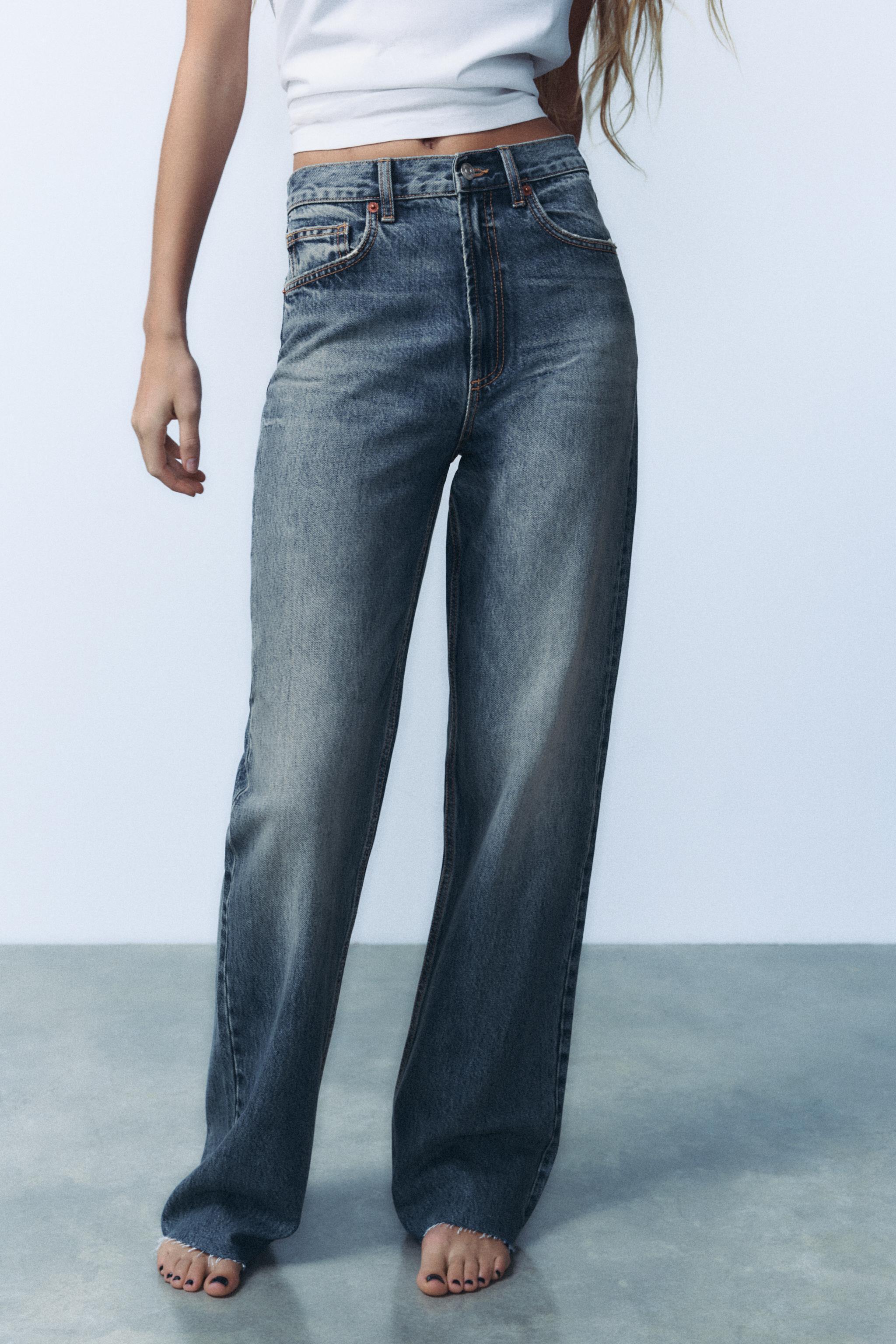 FULL LENGTH TRF HIGH RISE WIDE LEG JEANS Product Image