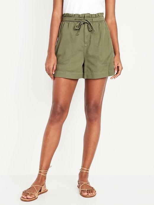 Extra High-Waisted Utility Shorts -- 4-inch inseam Product Image