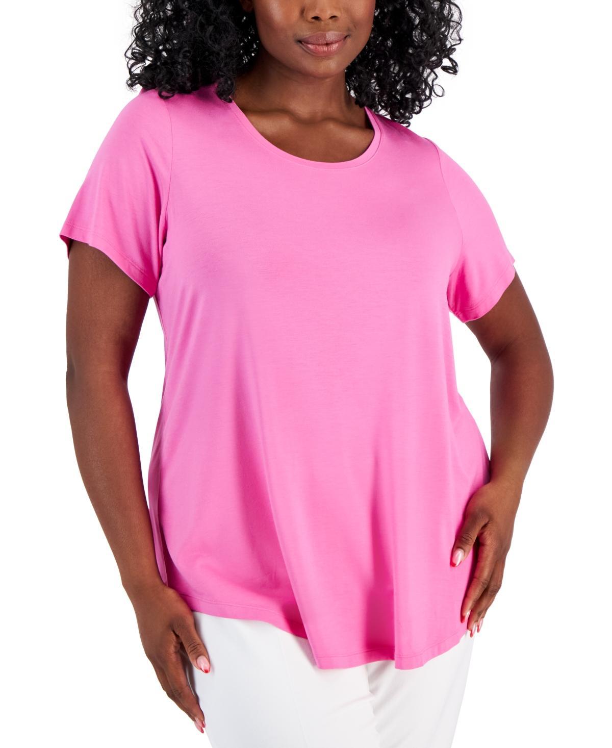 Jm Collection Plus Size Short-Sleeve Top, Created for Macys Product Image