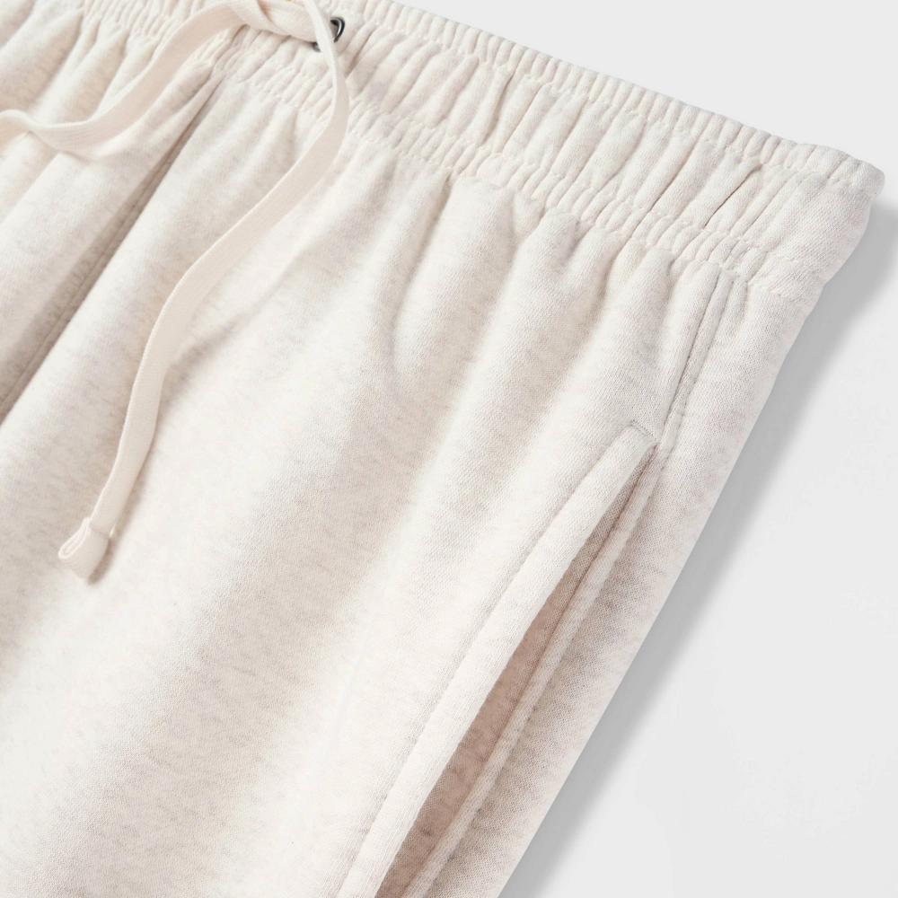 Men's Fleece Jogger Pants - Goodfellow & Co™ Oatmeal M Product Image