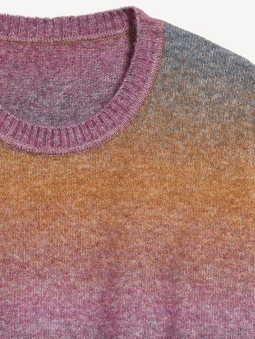 Cozy Crew-Neck Ombré Sweater Product Image