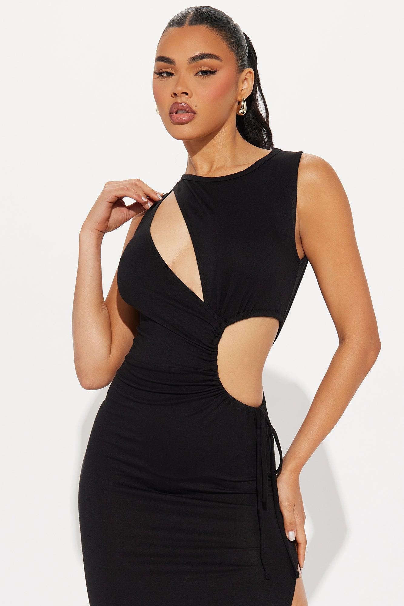 Katia Cut Out Maxi Dress - Black Product Image