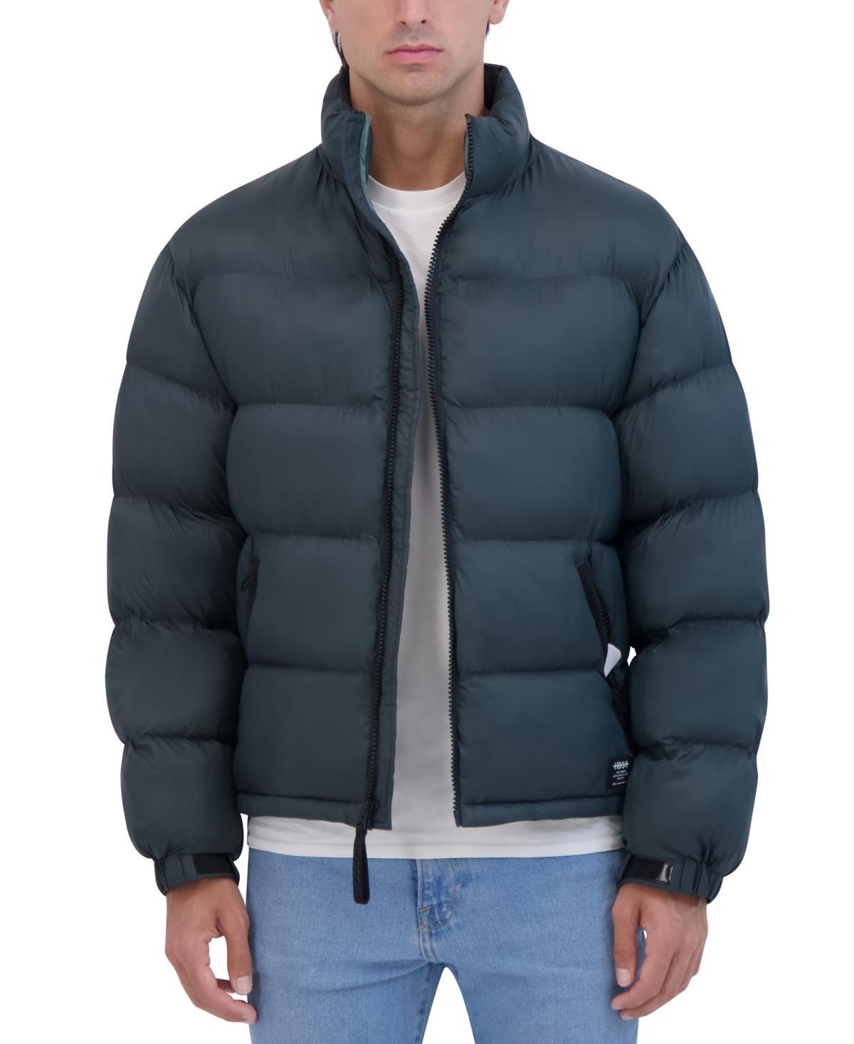 Hudson Mens Stand Collar Soft Puffer Jacket Product Image