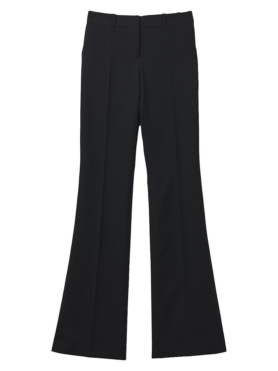 Womens Wool Gabardine Boot-Cut Trousers product image