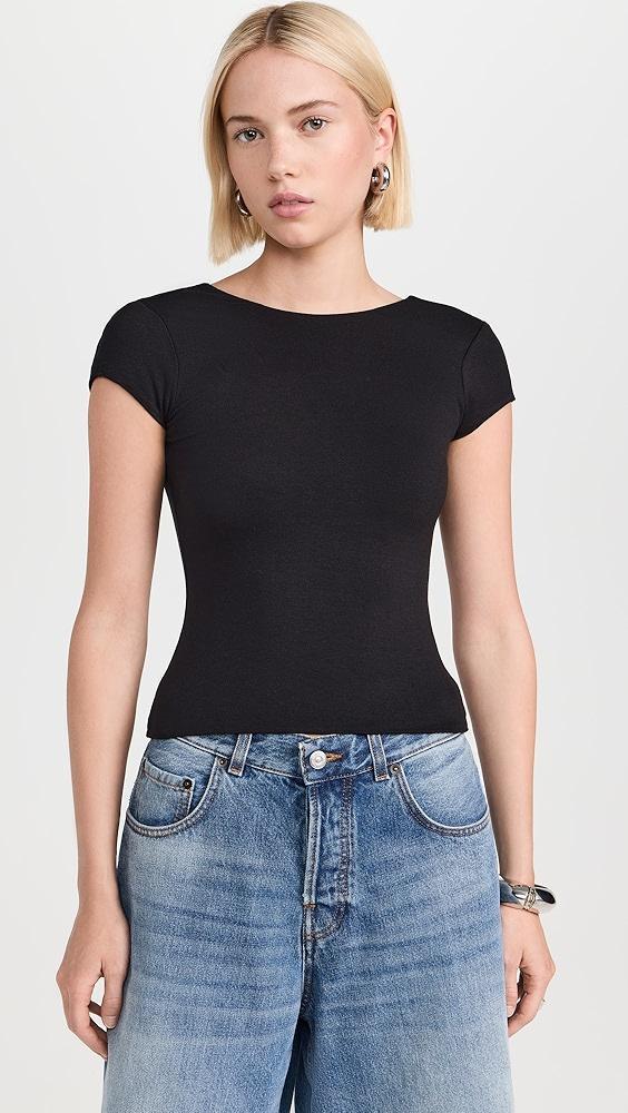 AFRM Lola Cap Sleeve Open Back Top | Shopbop Product Image