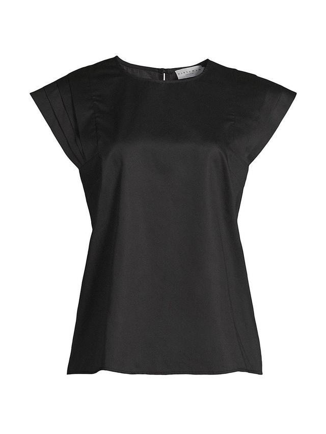 Womens Arlene Cotton Cap-Sleeve Blouse Product Image