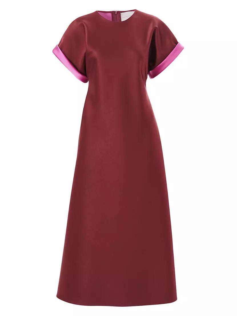 Bias-Cut Crewneck Midi-Dress product image