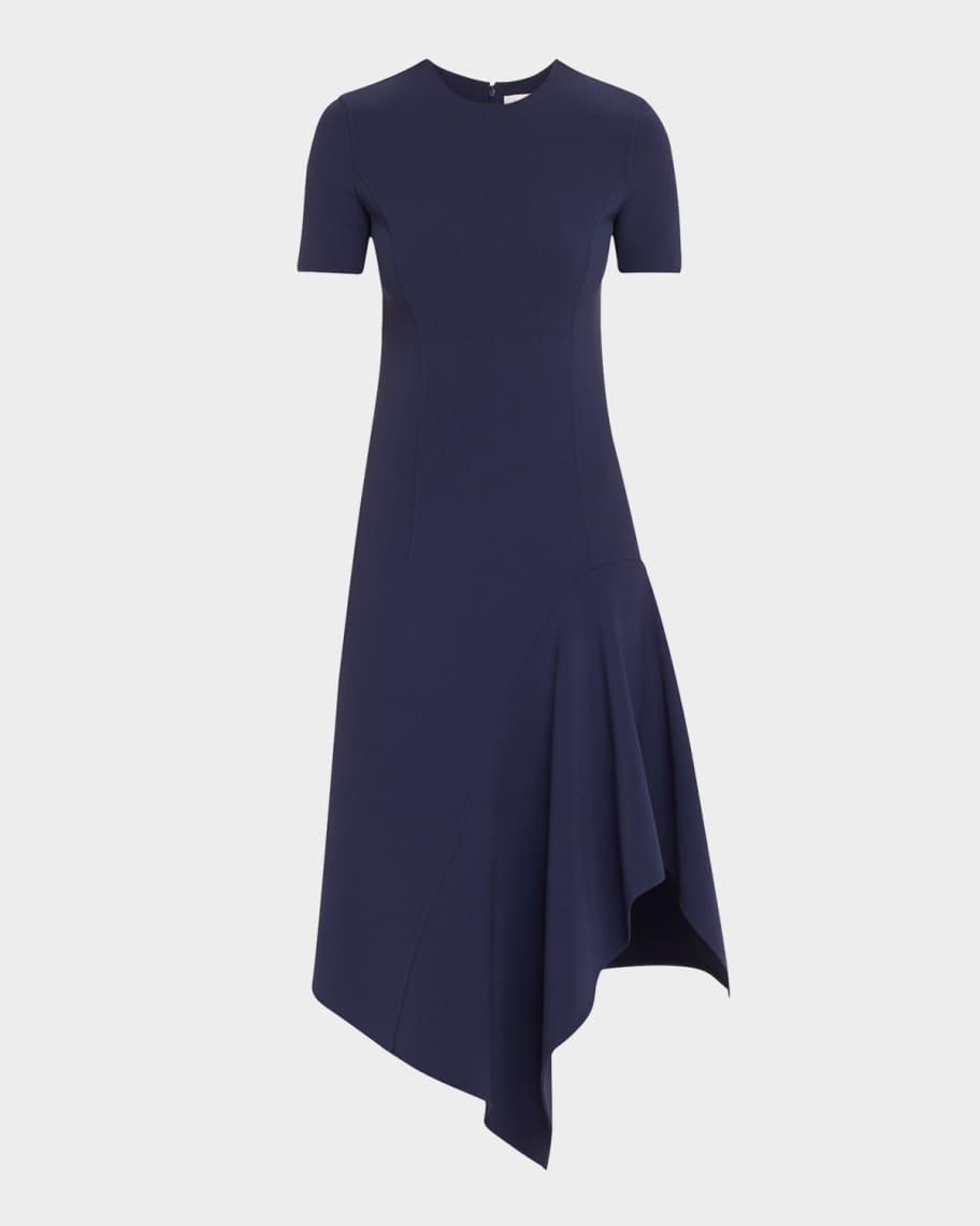 Handkerchief Midi Wool Dress Product Image