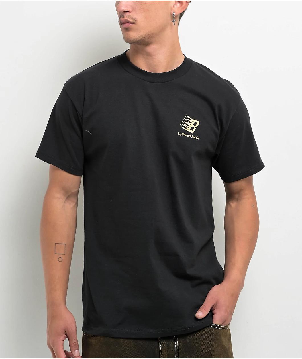 HUF x Bronze 56K Worldwide Black T-Shirt Product Image