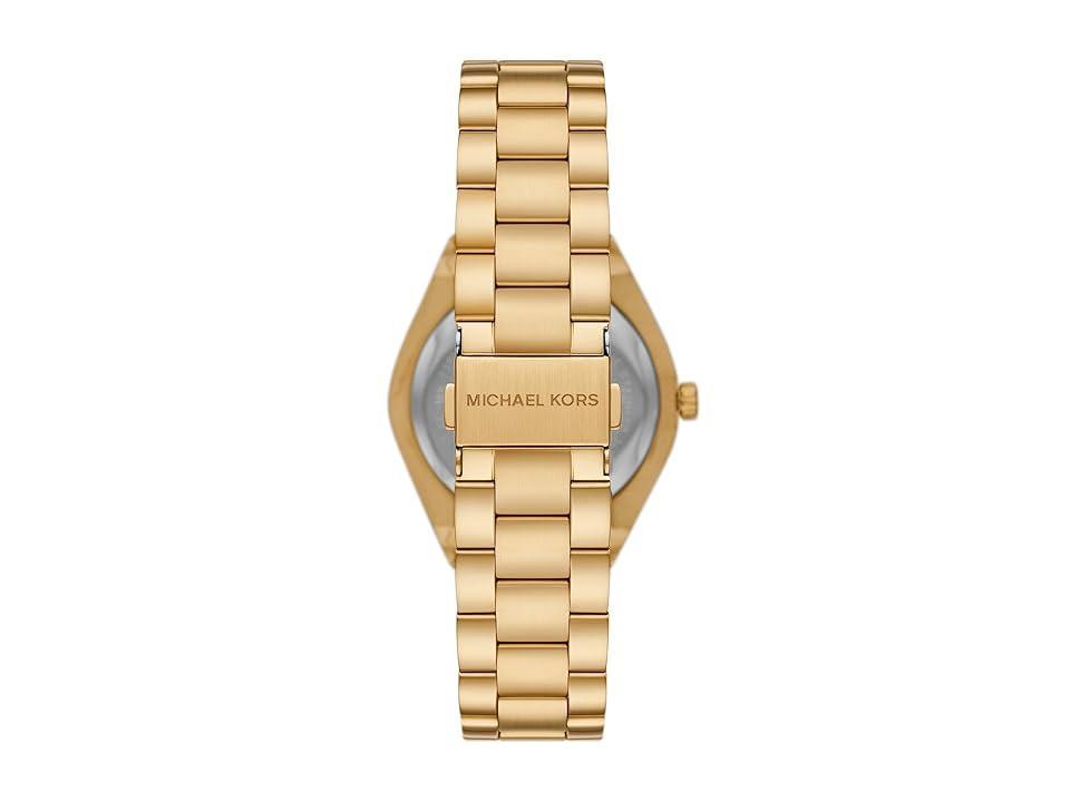 Michael Kors Womens Lennox Quartz Three-Hand Rose Gold-Tone Stainless Steel Watch 37mm Product Image