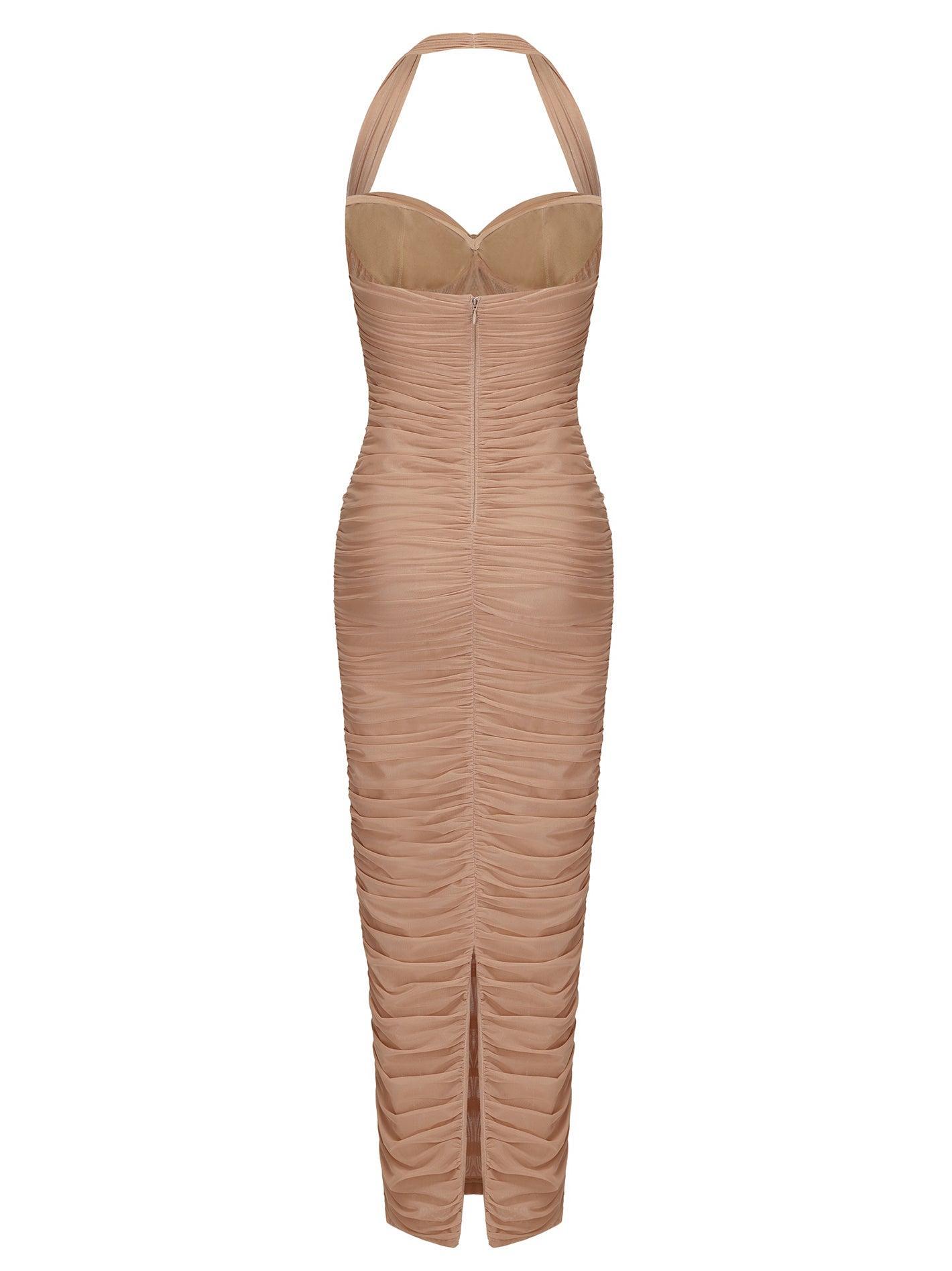 Francesca Dress (Beige) Product Image