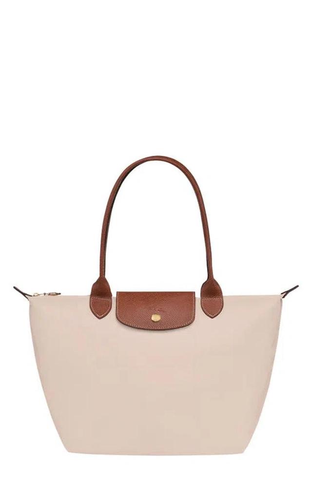 LONGCHAMP Medium Le Pliage Nylon Shoulder Tote In Paper Product Image