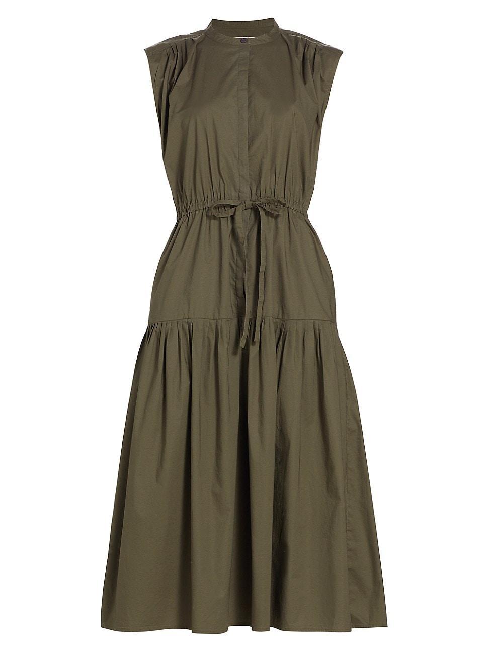 Womens Margaret Tie-Waist Midi-Dress Product Image