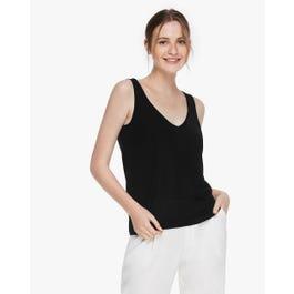 Blend-Knitted Silk Camisole Top Product Image