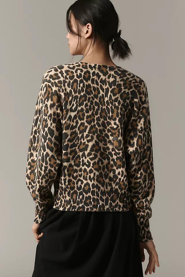 Essentiel Antwerp Generalite Leopard Cardigan Sweater Product Image