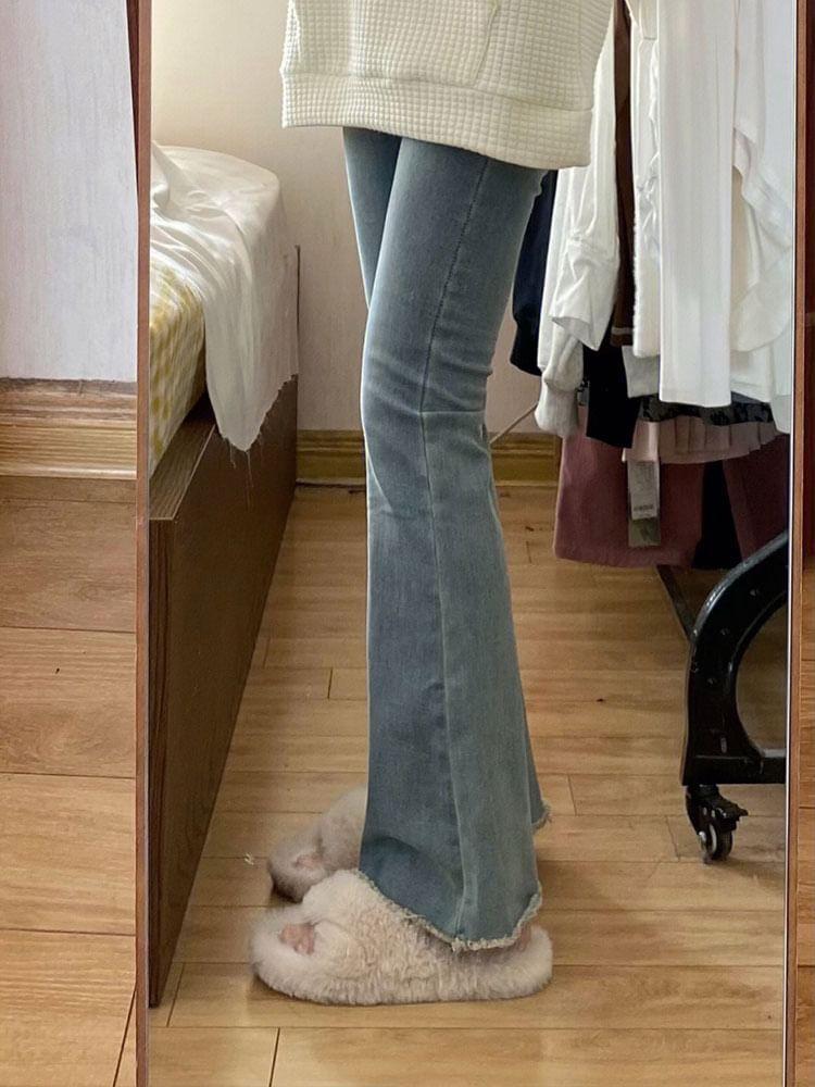 High Waist Flared Jeans Product Image