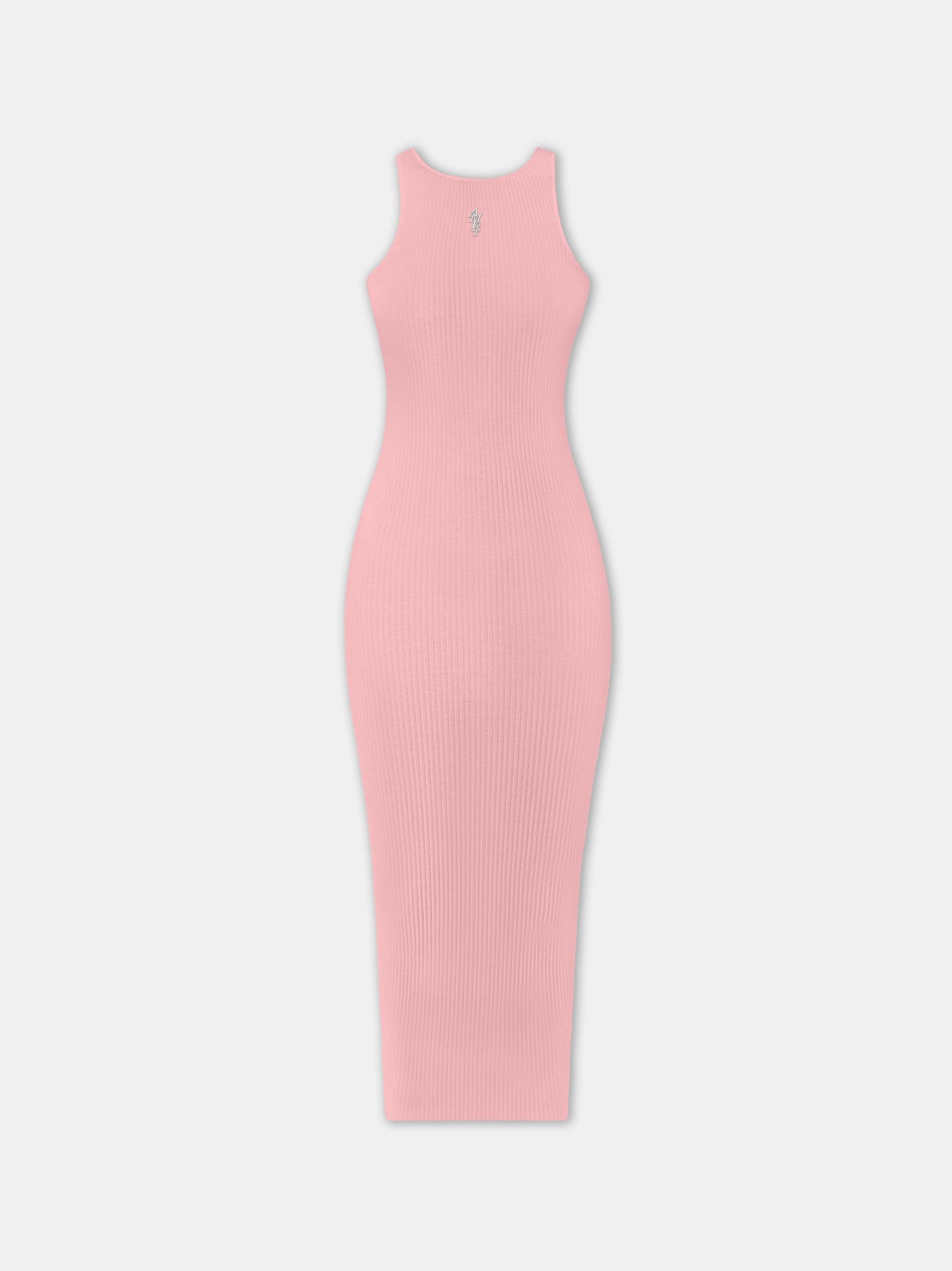 WOMEN - WOMEN'S AMIRI STACKED MAXI DRESS - Flamingo Pink Female Product Image