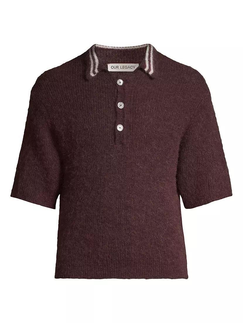 Traditional Alpaca Knit Polo Product Image