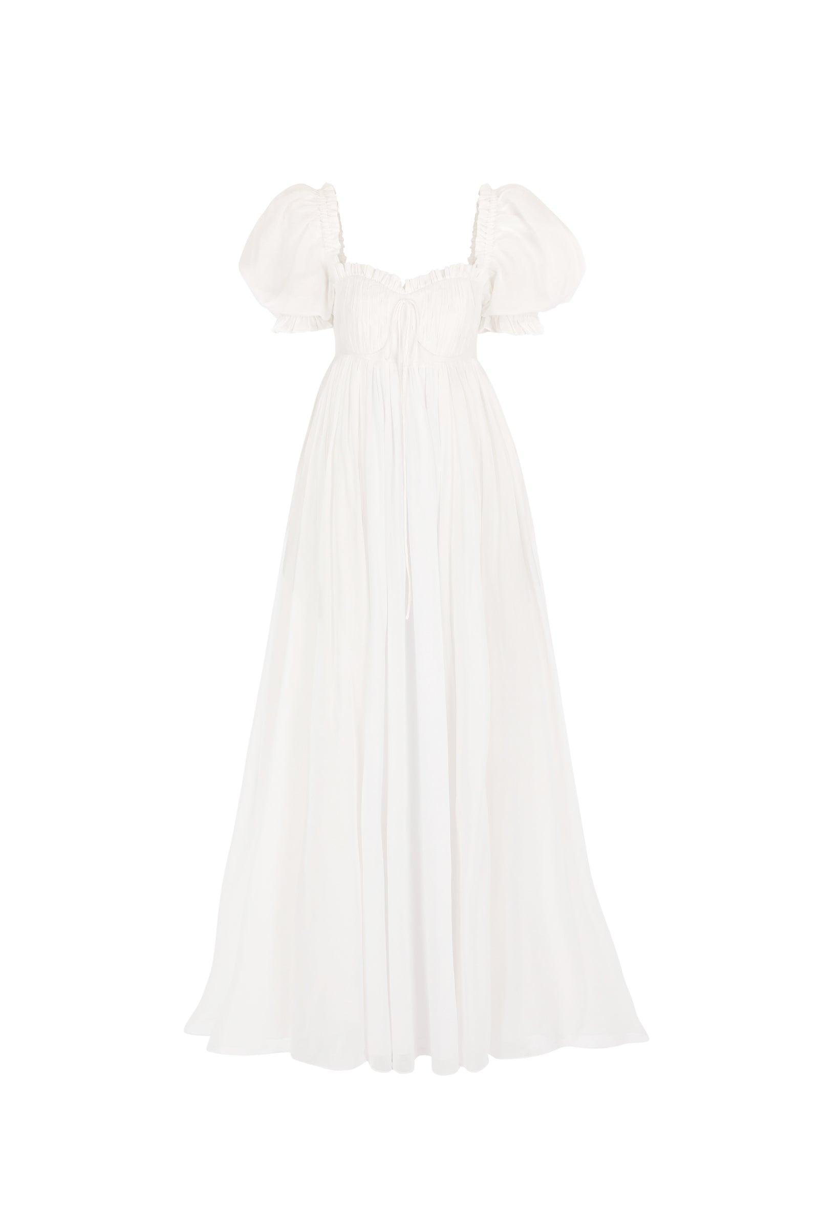 The Ivory Cotton Seashell Gown Product Image