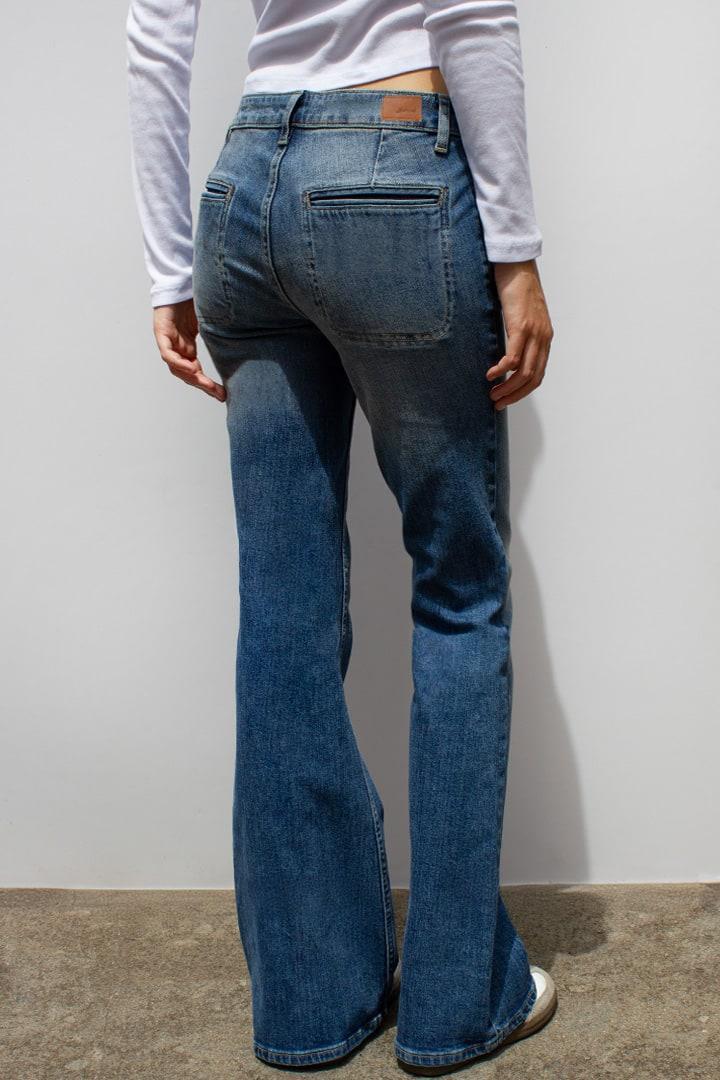 Flare jeans with front pockets Product Image