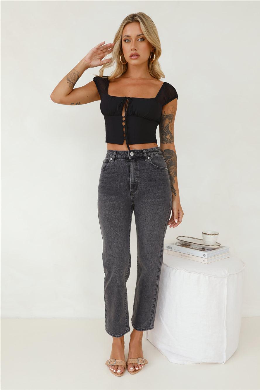 Sweetness Crop Top Black product image