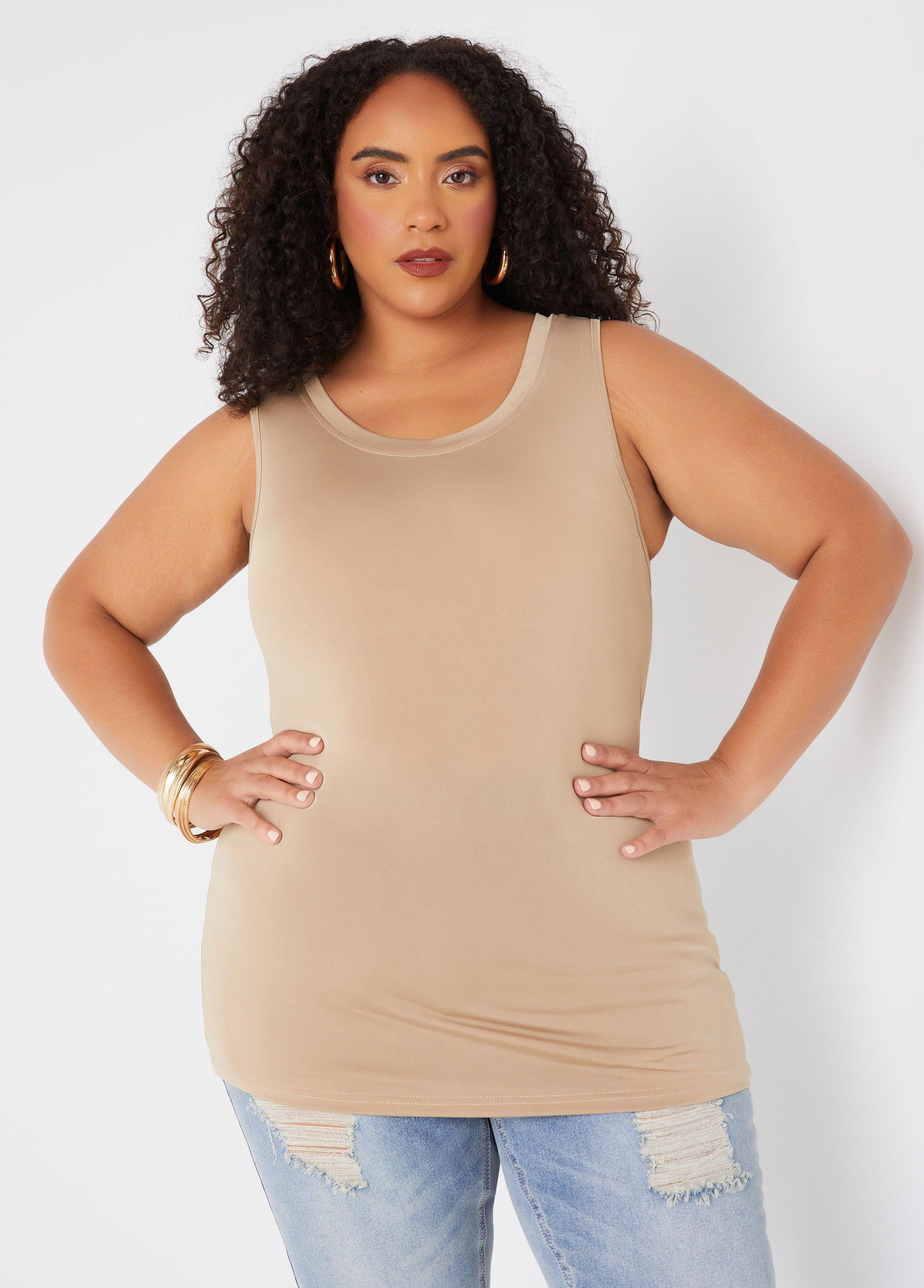 Plus Size The Basic Knit Cami Ashley Stewart Product Image