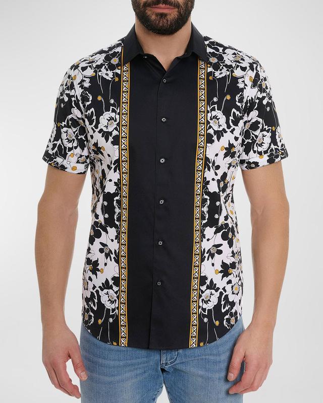 Men's Zaire Floral-Print Short-Sleeve Shirt Product Image