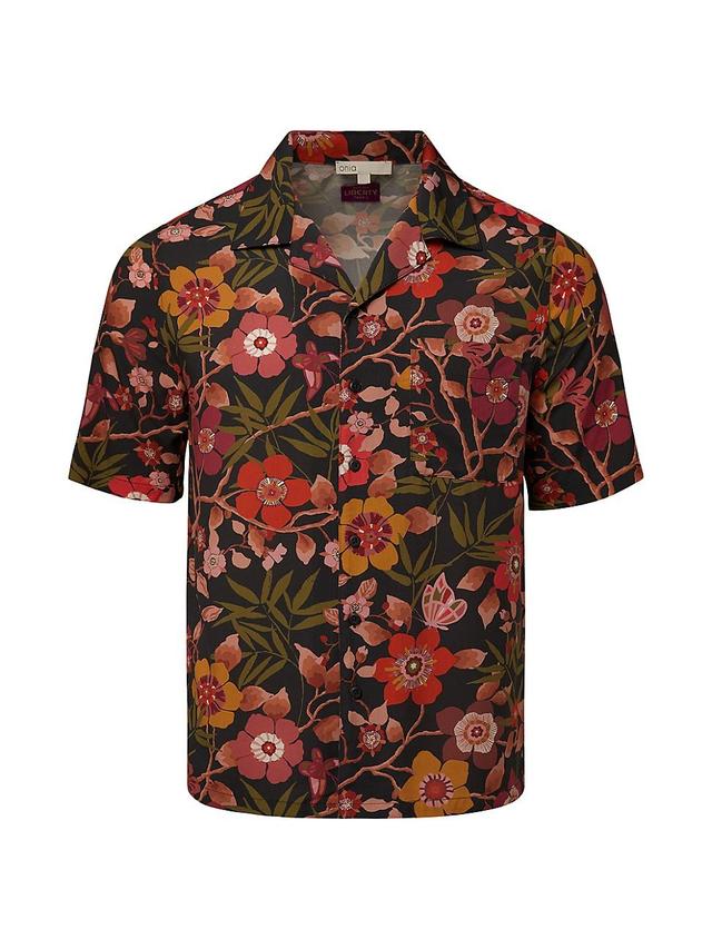 Mens Floral Camp Shirt Product Image