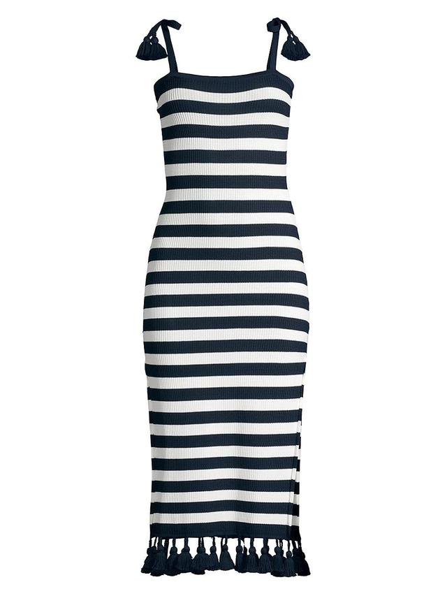 Womens A La Plage Kerry Striped Midi-Dress Product Image