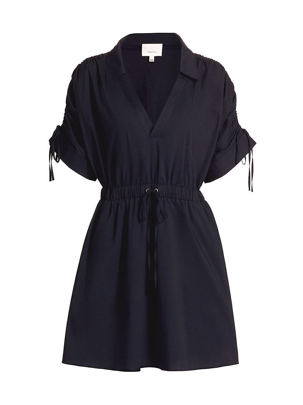 Womens Lennon Cotton-Blend Poplin Shirtdress Product Image