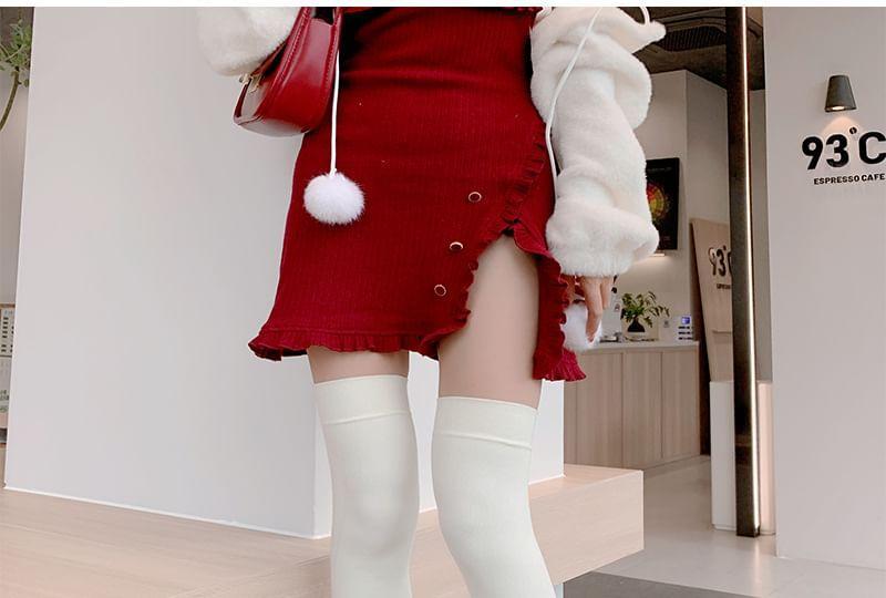 Plain Over The Knee Socks Product Image