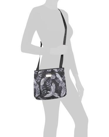 Hand Crafted Printed Fabric Crossbody With Leather Trim for Women Product Image