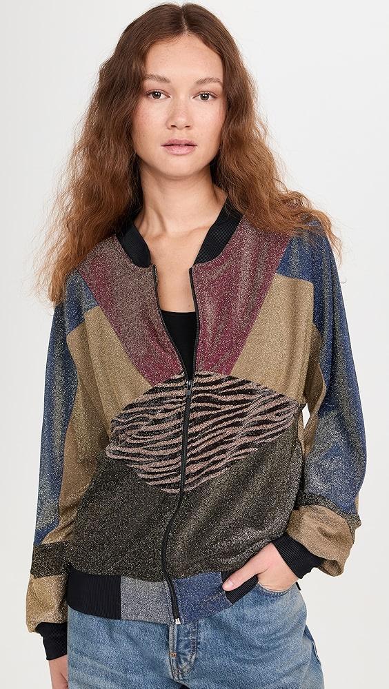 BruceGlen Glint Zebra Dolman Track Jacket | Shopbop Product Image