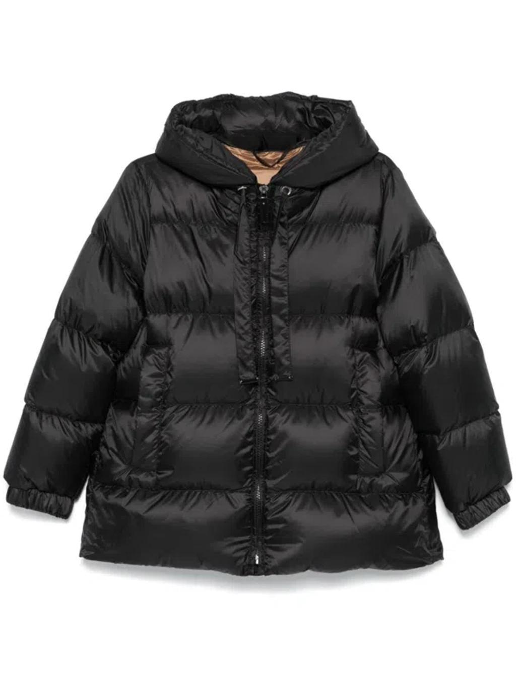 Nylon Short Down Jacket In Black Product Image