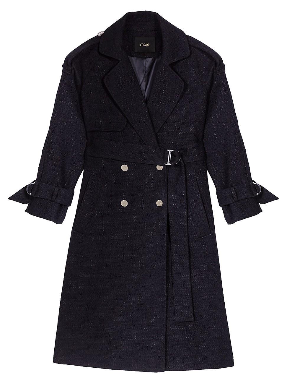 Womens Tweed Trench Coat product image