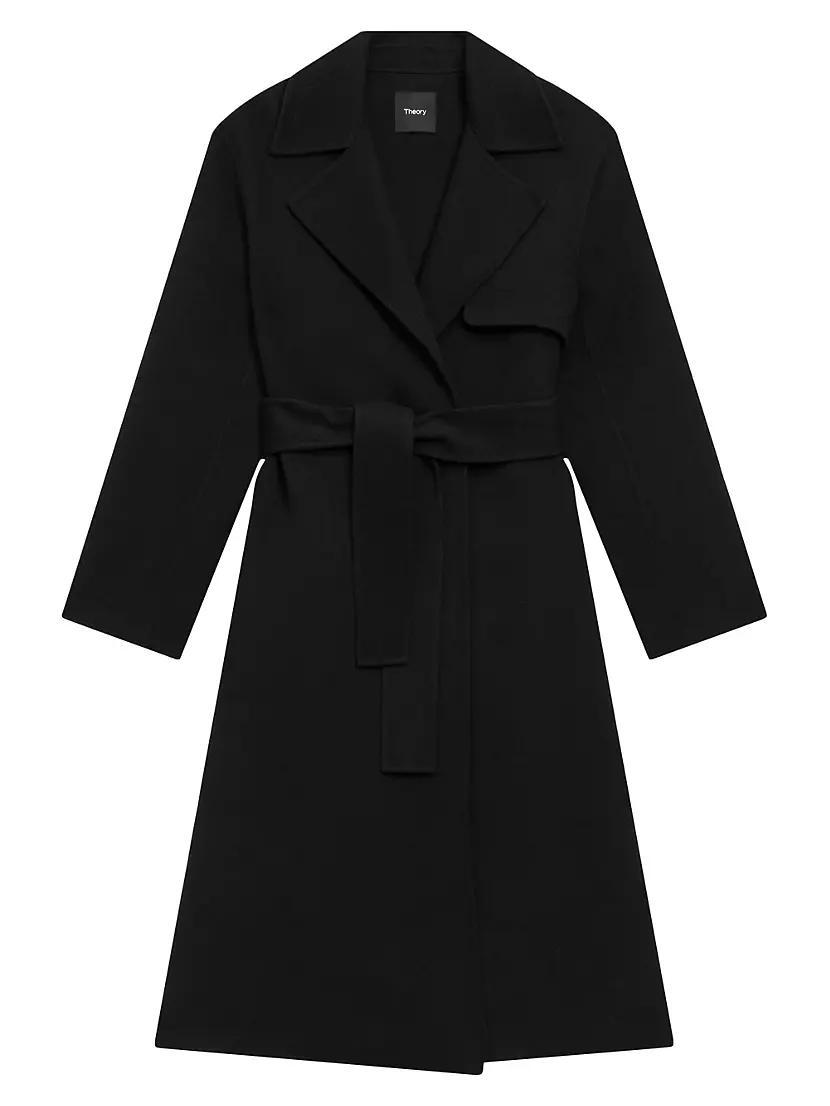 Womens Long Wrap Trench Coat product image