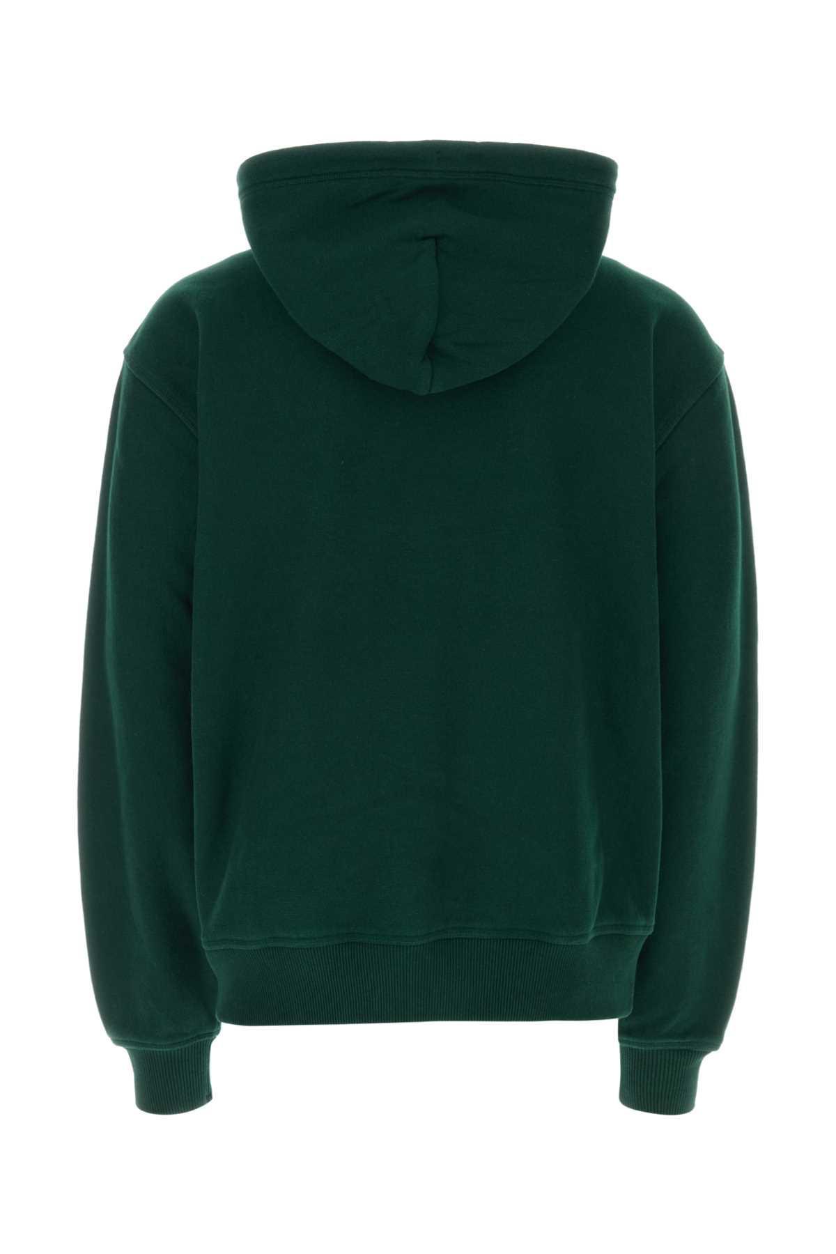 Man Bottle Green Cotton Sweatshirt Product Image