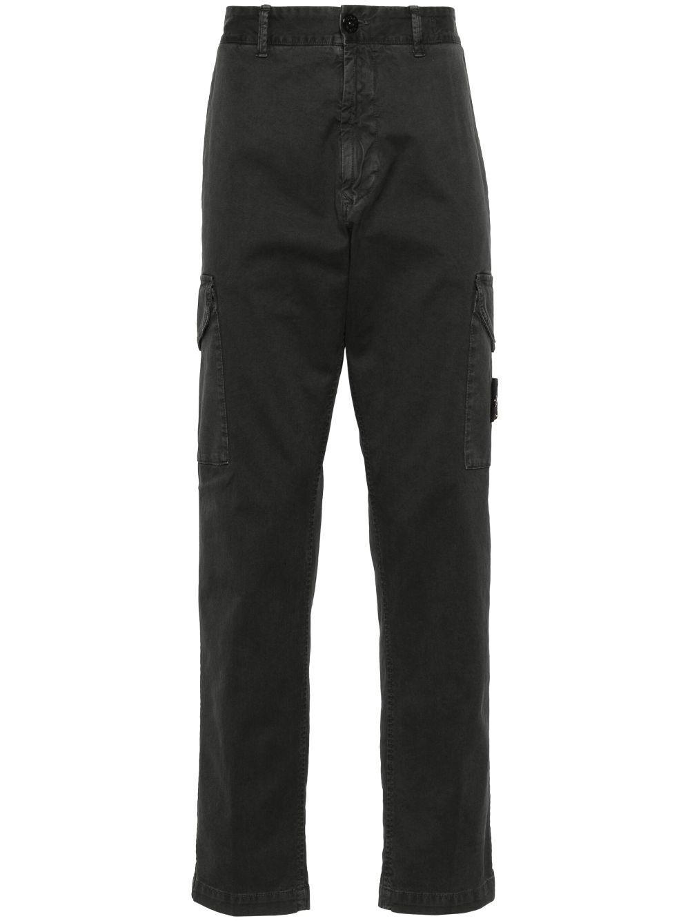 STONE ISLAND Compass-badge Cargo Trousers In Grey Product Image