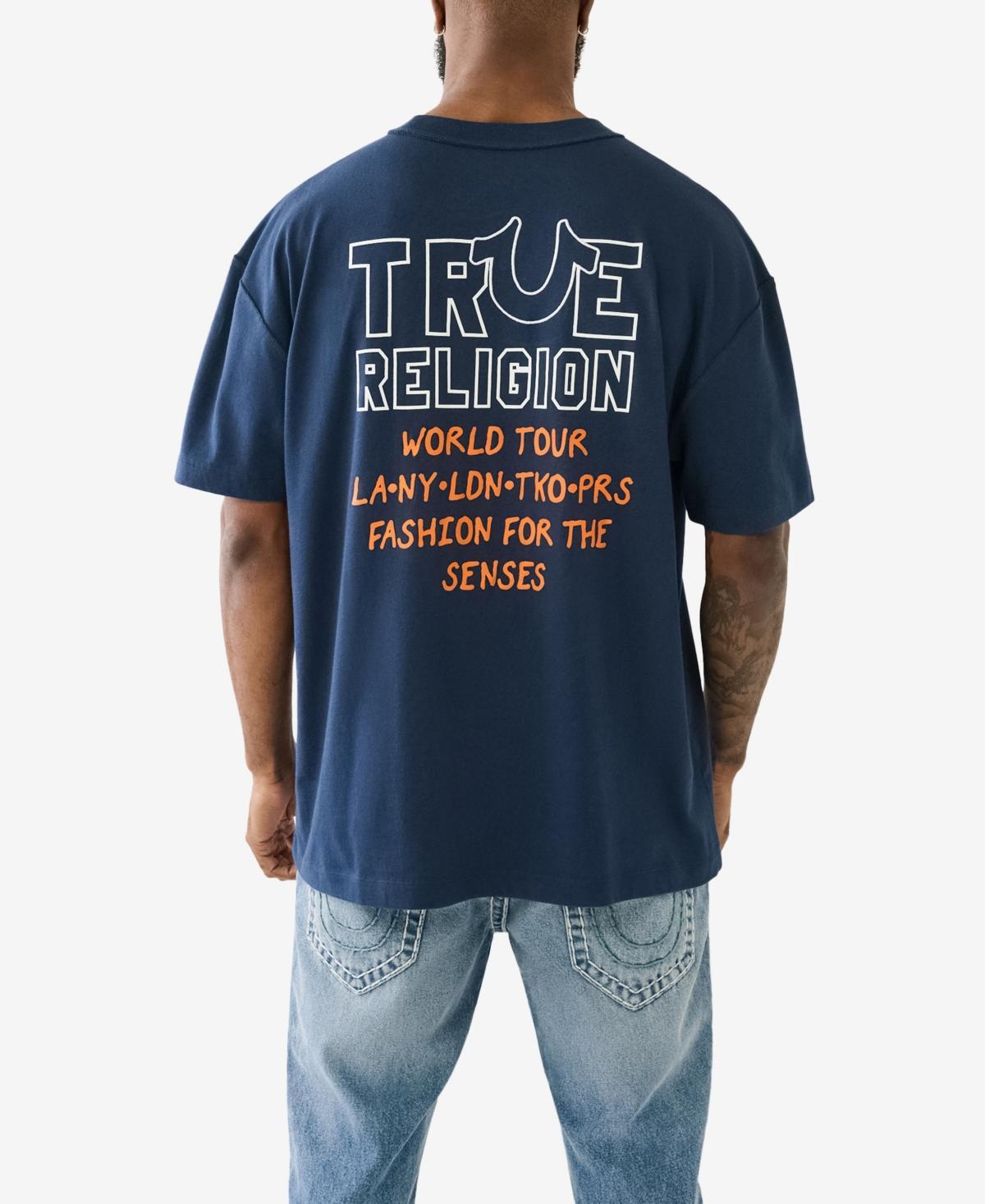 True Religion Mens Short Sleeve Relaxed World Tour T-shirts Product Image