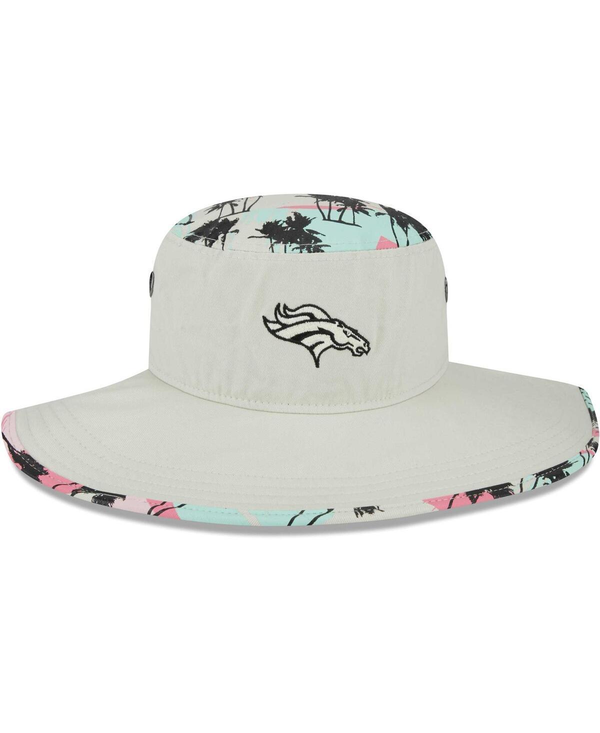 Mens New Era Khaki Denver Broncos Retro Beachin Bucket Hat Product Image