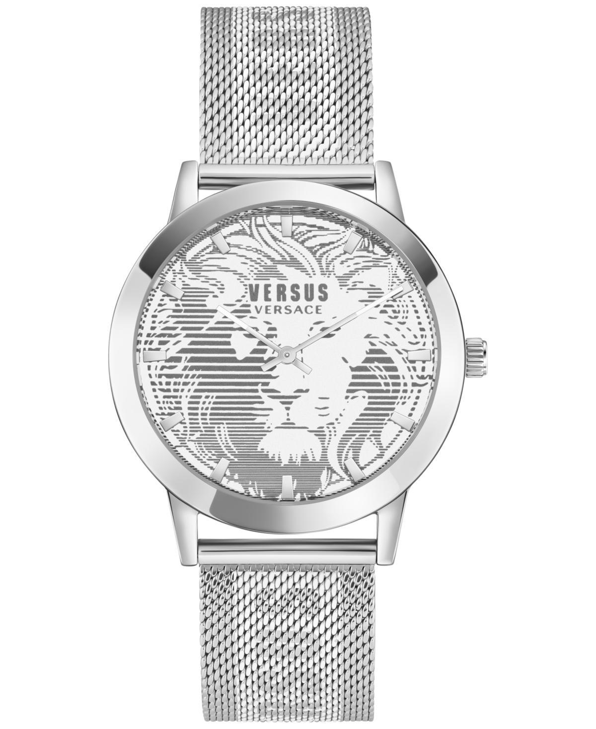 Versus Versace Mens Barbes Domus Stainless Steel Mesh Bracelet Watch 40mm Product Image