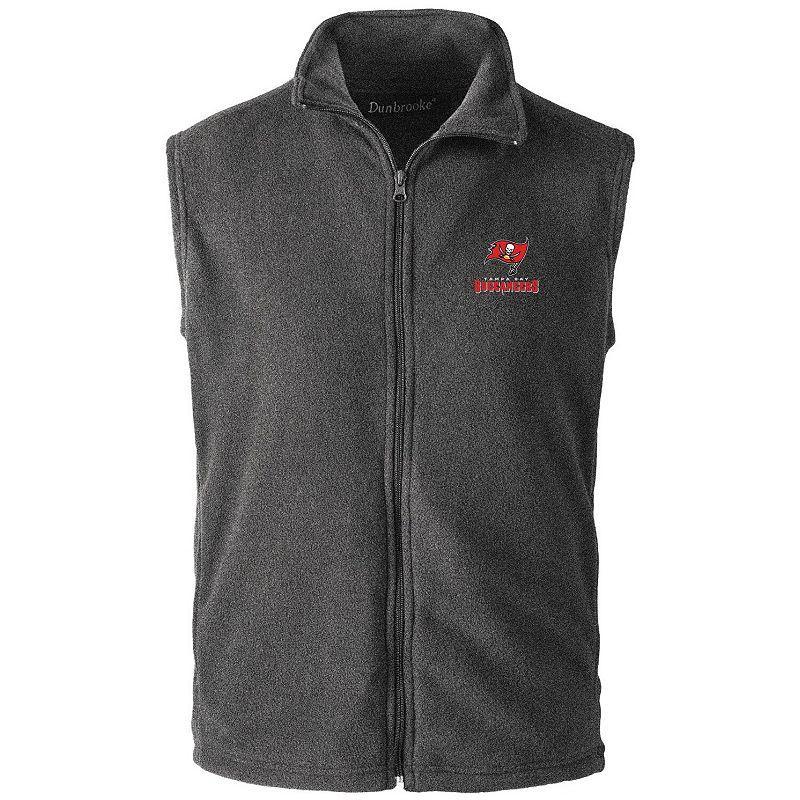 Mens Gray Tampa Bay Buccaneers Houston Fleece Full-Zip Vest Product Image